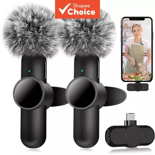 Microfone de Lapela Wireless para iPhone/Android USB-C Plug & Play em Oferta na Shopee