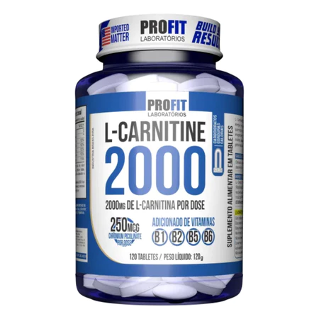 L Carnitina 2000 Cromo Profit 60 120 Tabletes Performance e Energia