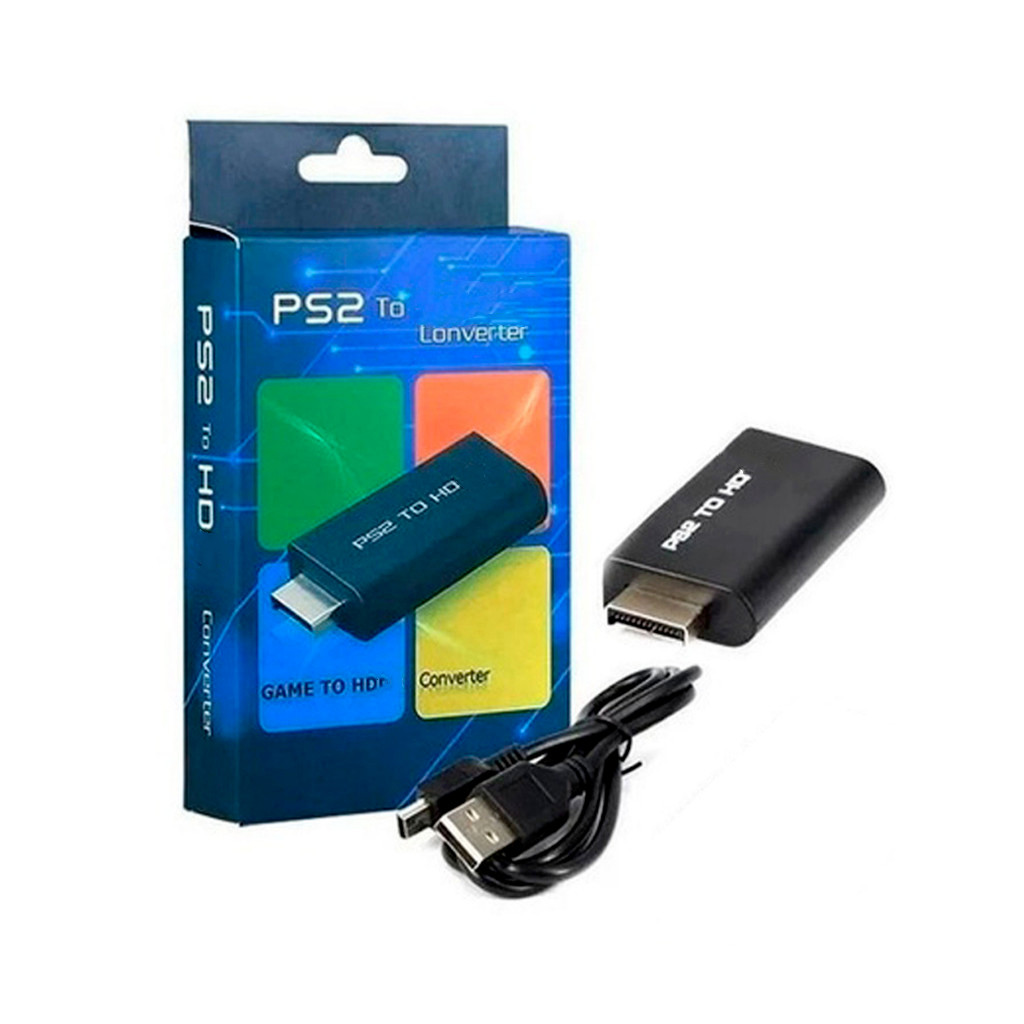 Adaptador conversor Ps2 Áudio e Vídeo Av para cabo de interface multimídia HD