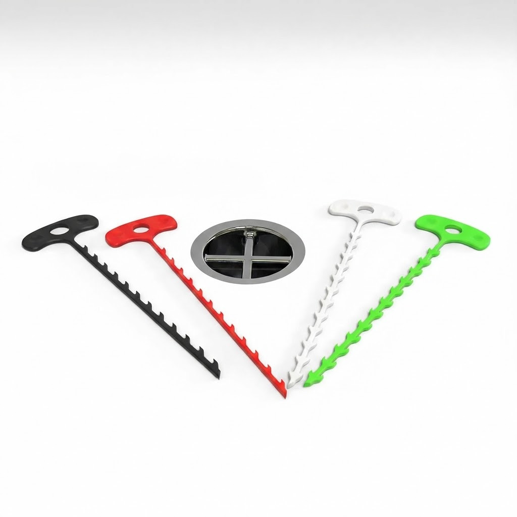 Kit 3 Unidades | Limpador de Ralo tipo Cobra | Removedor de Cabelos para Chuveiro, Pia e Tanque