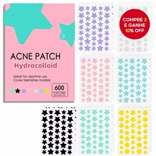 [Quente] Remendo de Estrela para Espinhas, Adesivos Fofos para Zits no Rosto, Adesivos para Manchas em Estrela, em Oferta na Shopee
