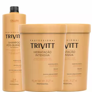 Trivitt Kit 1 Shampoo 1L + 2 Hidratação Intensiva 1Kg em Oferta na Shopee