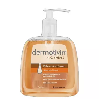 Dermotivin Oil Control - Sabonete Líquido Facial 300ml em Oferta na Shopee