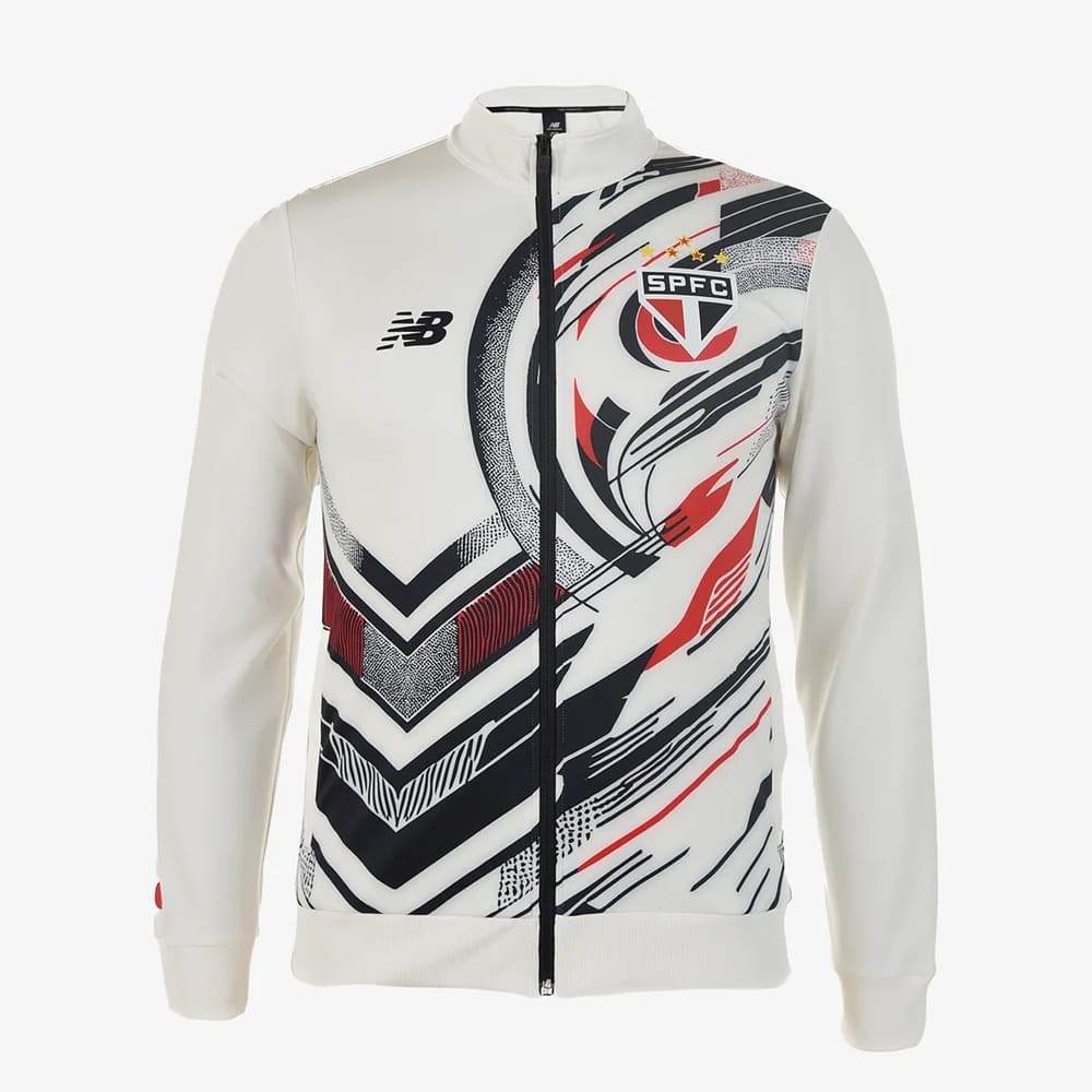 Jaqueta São Paulo Pré Jogo New Balance 25/26 Branca