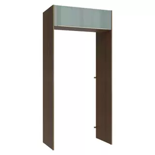 Porta-Geladeira 103 cm 1 Porta Basculante Rustic/Cinza Lux Madesa em Oferta na Shopee