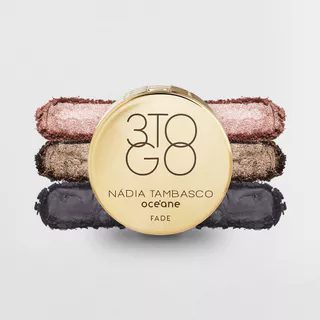 Trio de Sombras Nádia Tambasco By Océane - 3 To Go Palette Fade 7,8g em Oferta na Shopee