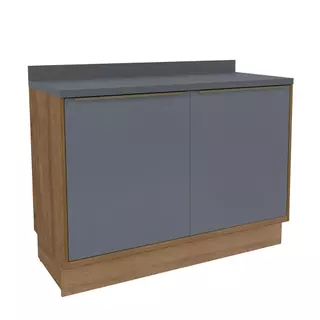 Balcão de Cozinha com Tampo Herval Ten, 100% MDF, 2 Portas 120 cm em Oferta na Shopee