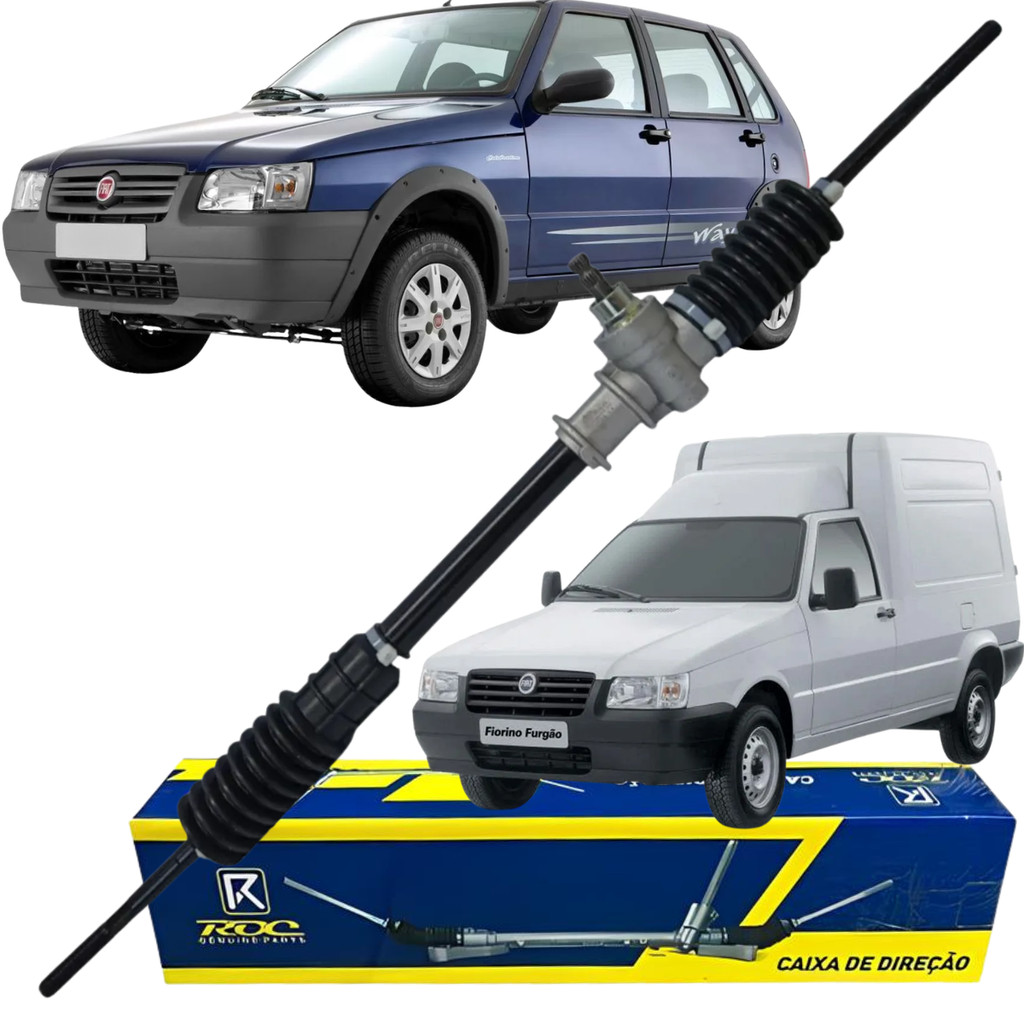 Caixa Setor Direção Mecânica Fiat Uno Mille Fiorino 1992 A 2014 Elba ...