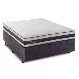Cama Baú Casal Ness Herval, Molas Ensacadas, 72x138x188 cm em Oferta na Shopee