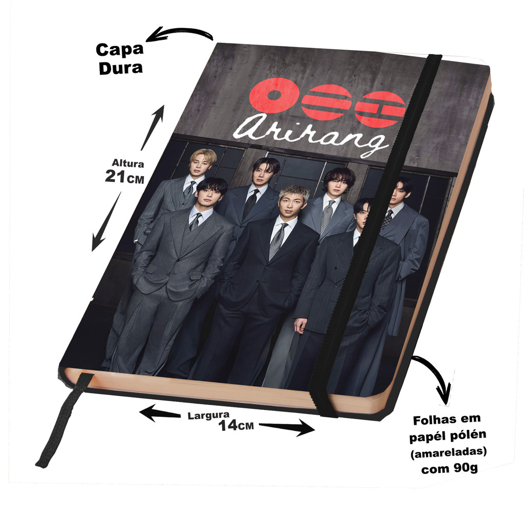 Sketchbook BTS ARIRANG (caderno de anotações)