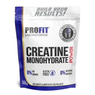 Creatina Monohidratada 300g 3000mg por Dose Energia Força e Performance Sem Açúcar Sem Glúten