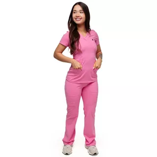 Conjunto Scrub Pijama Cirúrgico Verona Pop Rosa Toque geladinho em Oferta na Shopee