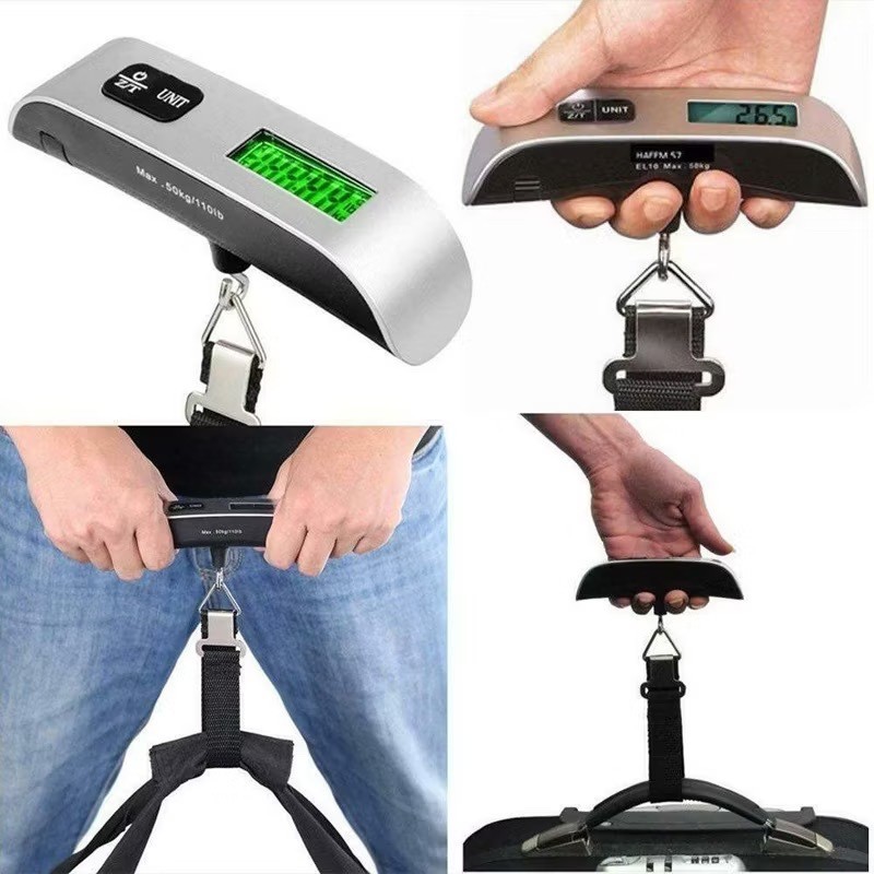 Balança Eletrônica De 50kg Digital De 10g Bolso Mala De Viagem Bagagem ...