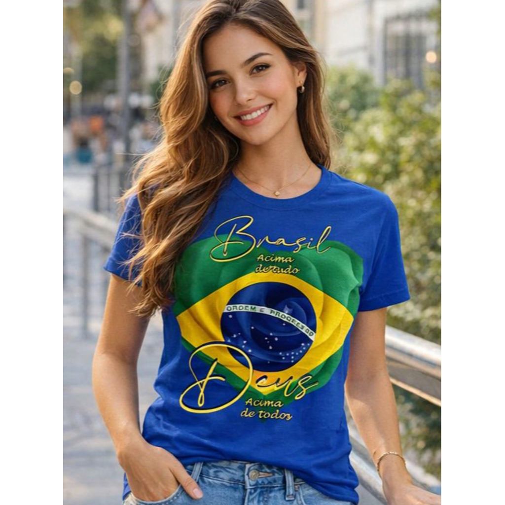 Camiseta 100% Algodão Premium Blusa T-shirt Copa Brasil Time Jogo em Oferta na Shopee