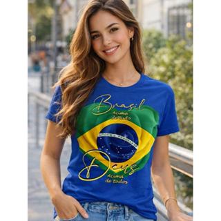 Camiseta 100% Algodão Premium Blusa T-shirt Copa Brasil Time Jogo em Oferta na Shopee