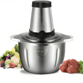 3L Picador De Alimentos Moedor De Carne Mixer Elétrica Processador Cozinha Casa Alho 110v/220v em Oferta na Shopee