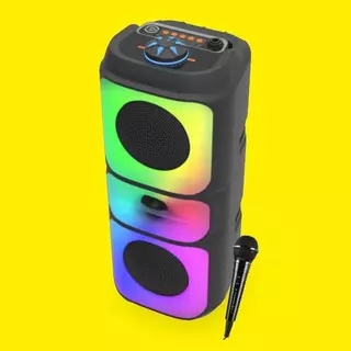 Caixa De Som Bluetooth Portátil RGB LED Grave Potente TWS USB Rádio FM Festa Alta Potência 127V em Oferta na Shopee