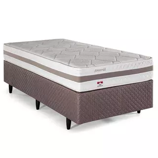 Cama Box Solteiro Herval Amsterdã, com Molas Ensacadas, 61x88x188 cm em Oferta na Shopee