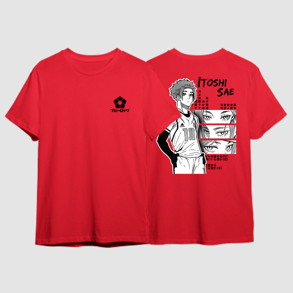 Camiseta Sae Blue Itoshi Lock Futebol Japao Manga Anime Jogador