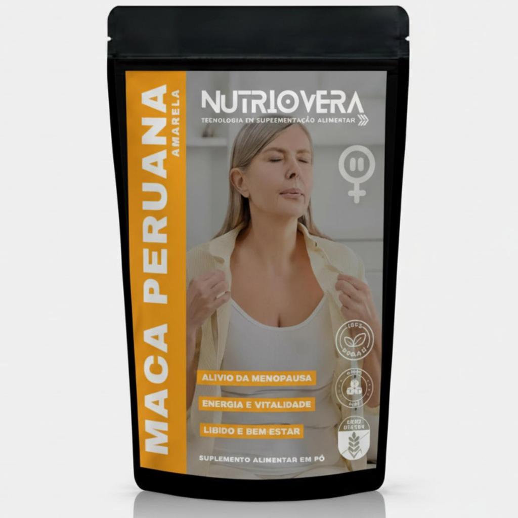 Maca Peruana Amarela em Pó Alivio para Sintomas da Menopausa Premium ...