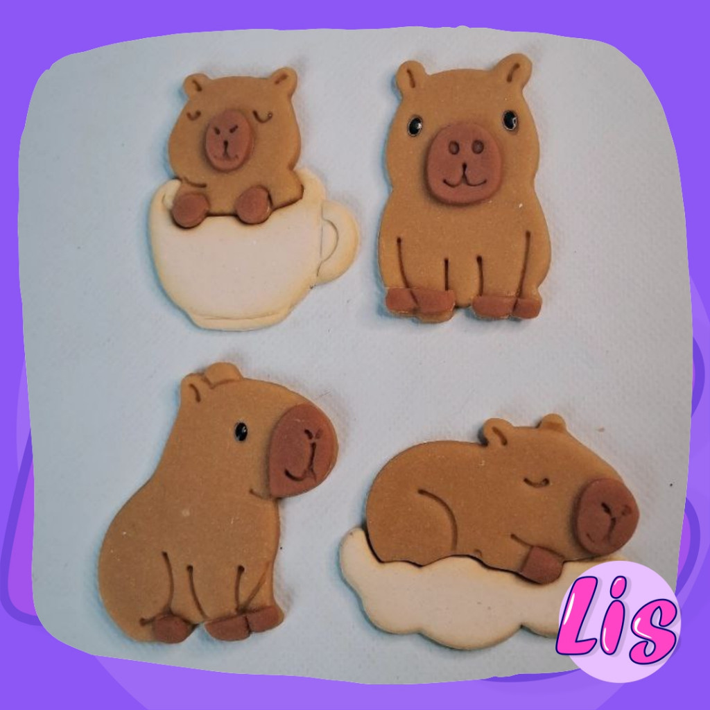 Cortador Capivara Cute 5cm Para Pasta Americana e Leite em P