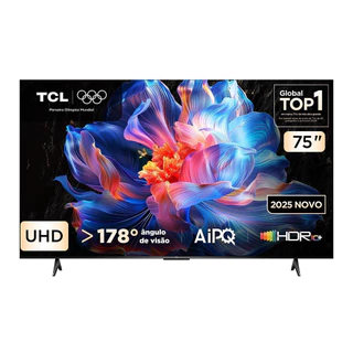 Smart Tv 75 Polegadas 4K 75P6K Google TV HDR10 Processador Aipq TCL em Oferta na Shopee