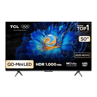Smart TV 50 50C6KS 4K QD-Mini Led 60Hz com Sistema Operacional Google TV TCL em Oferta na Shopee