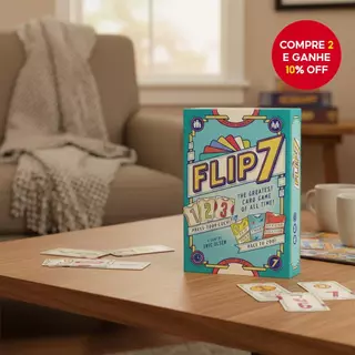Flip 7: Jogo de Cartas de Estratégia Rápido e Divertido Ideal para Reuniões Familiares, Viagens, Festas e Todos
