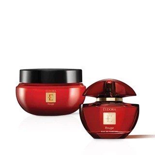 Combo Eudora Rouge: Eau de Parfum 75ml + Creme Desodorante Hidratante Corporal 250g em Oferta na Shopee