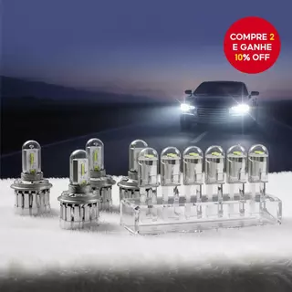 10 T10 W5W 168 501 2825 COB LED Lâmpadas de Luz de Estacionamento Lateral de Porta de Carro em Oferta na Shopee