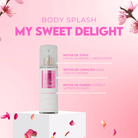 Rótulo do perfume com descrição do aroma