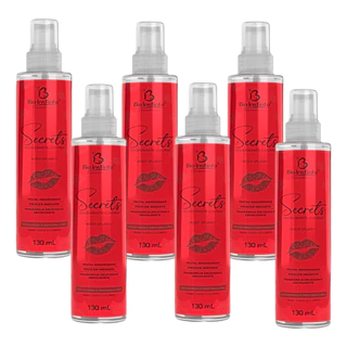 Kit 6x Desodorante Colônia Body Splash Secrets 130ml