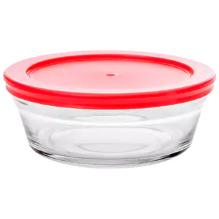 Bowl Tigela com tampa Vermelha 220ml 1 peça - Casambiente em Oferta na Shopee