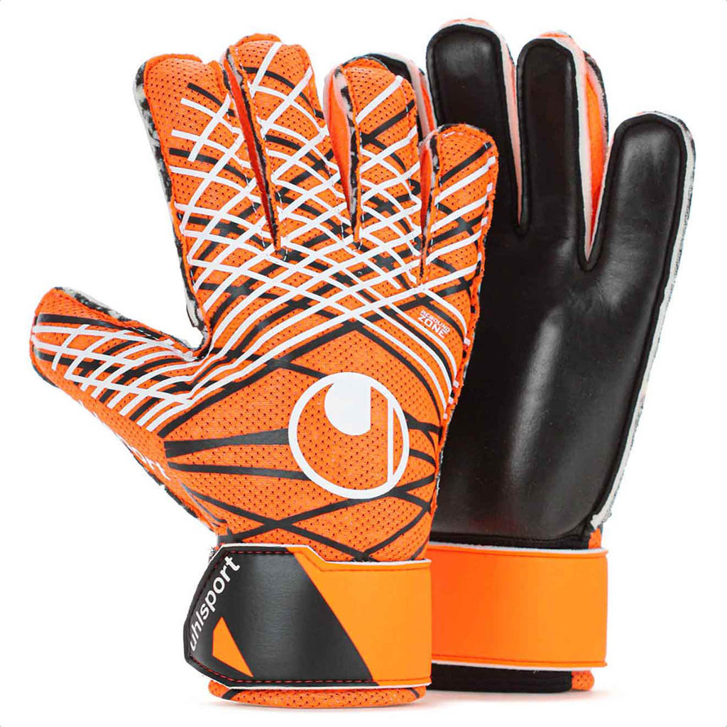 Luva de Goleiro UhlSport Society Starter Resist+ Laranja Preto e Branco ...