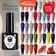 Esmalte Em Gel 7ml Para Kit Inicial Cores Preto Branco Rosa Verde Imersão Sem Limpeza
