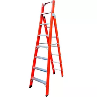 Escada de fibra de vidro 6 / 9 degraus 1,80 x 2,95 m modelo multiuso - FMU-6/9 - Rotterman em Oferta na Shopee