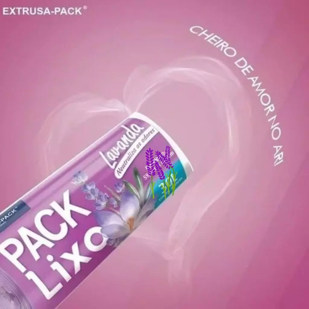 Kit Sacos de Lixo Lavanda Perfumado| Neutraliza Odor | Para Pia e Banheiro / Espanta Insetos - Imagem 4