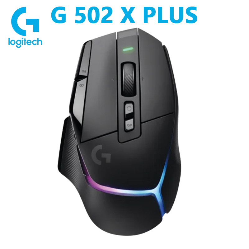 Logitech G502 X Plus Mouse Para Jogos Sem Fio Com Retroiluminação