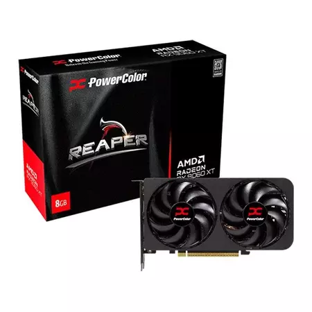 Placa de Video PowerColor Radeon RX 9060 XT Reaper 8GB GDDR6 128 bit RX9060XT 8G A