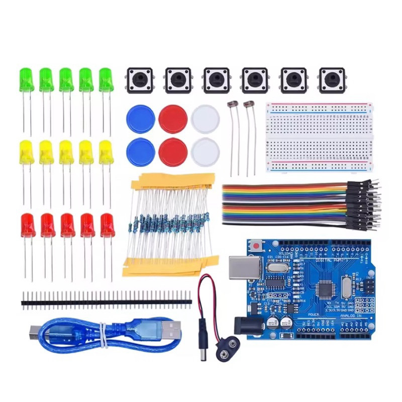 Kit Educacional Arduino Uno – Componentes Essenciais para Iniciantes ...