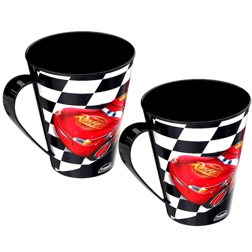 Caneca Infantil Carros Relâmpago Mcqueen de 360ml - 2 Unidades | Shopee ...