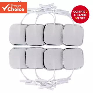 Salorie 4x4/5x5cm Almofada De Eletrodo Para Dezenas Máquina De Acupuntura Digital Massageador Corporal Estimulador Muscu em Oferta na Shopee
