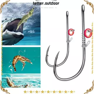 LO 10pcs Ganchos De Isca De Camarão Vivo , Anzol De Aço De Alto Carbono Maluco Sem Ervas Daninhas , em Oferta na Shopee