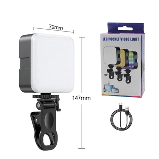 Luz LED RGB + 3 Tons Branco (Quente/Neutro/Frio) Recarregável USB-C com Clipe – Encaixável/Modular  marisa em Oferta na Shopee