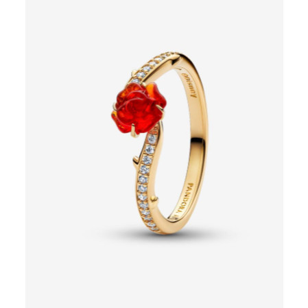 [2025 Novo] Anel De Rosa Encantada Da Bela E A Fera Disney | Shopee Brasil