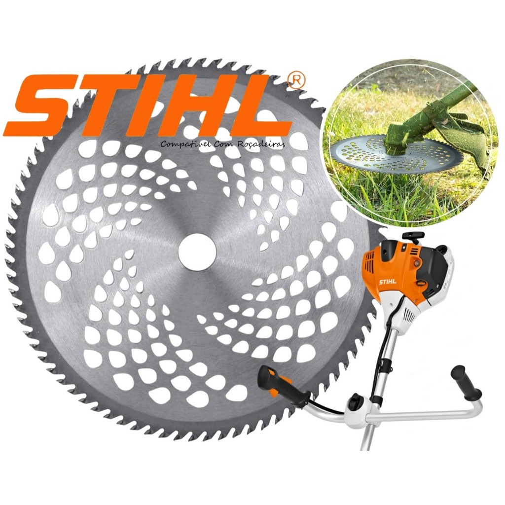 Disco / Lâmina 80 Dentes De Wídea para Roçadeira Stihl Fs160 Fs220 ...
