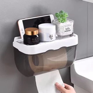 Suporte De Papel Higienico Parede Banheiro/Caixa Organizadora Com Papel Higiênico/Sem Furar pronta entrega em Oferta na Shopee