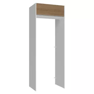 Porta-Geladeira 83 cm 1 Porta Basculante Branco/Rustic Glamy Madesa em Oferta na Shopee