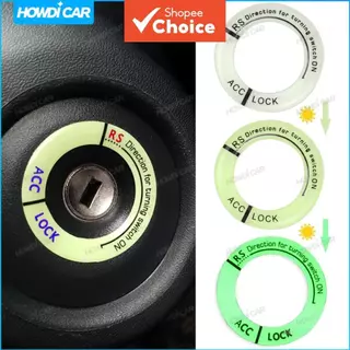 Adesivo Luminoso 3D para Chaveiro de Carro, Decoração de Ignição Luminosa em Oferta na Shopee