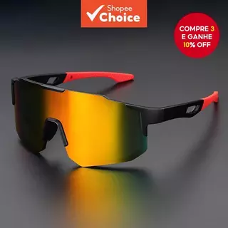 Óculos De Ciclismo Ao Ar Livre Masculino E Feminino UV400 Sol Esportivos Com Pára-Brisa Para Motocicleta em Oferta na Shopee